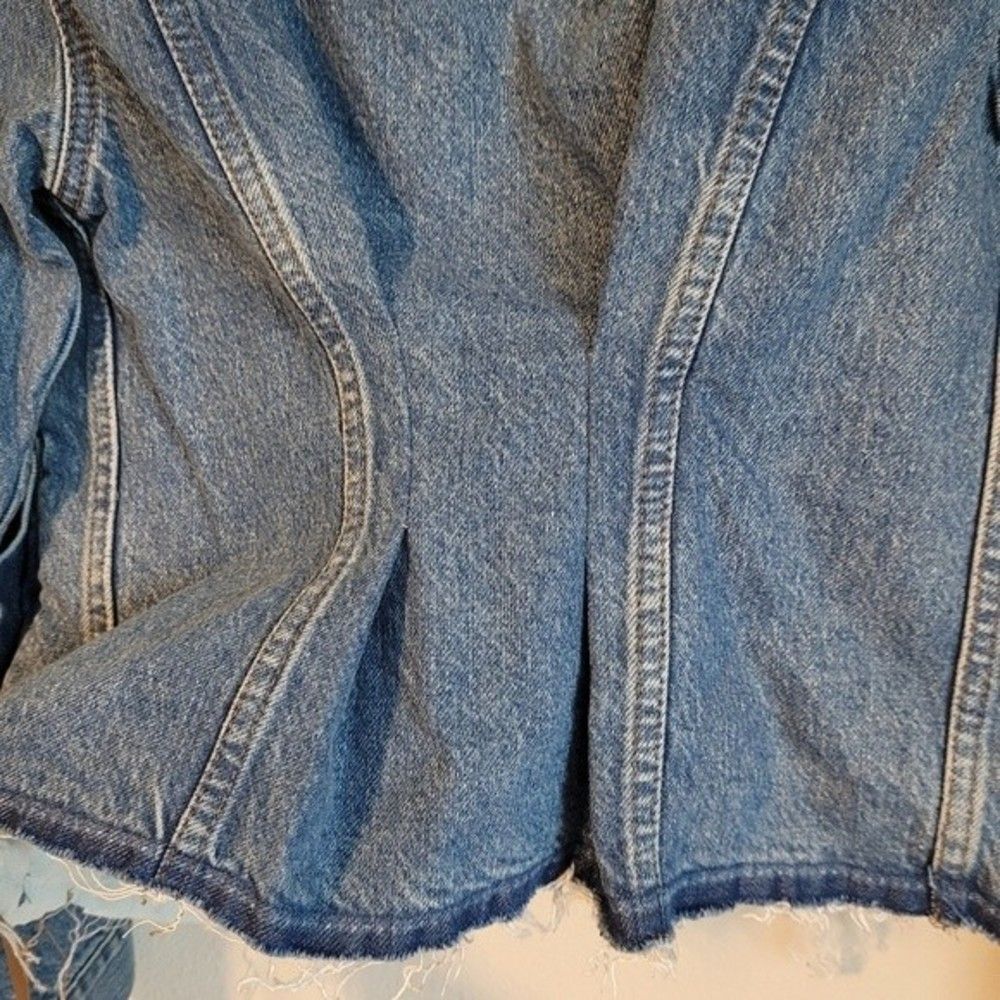 Reformation 80's Structured Denim Jacket - Picture 3 of 7